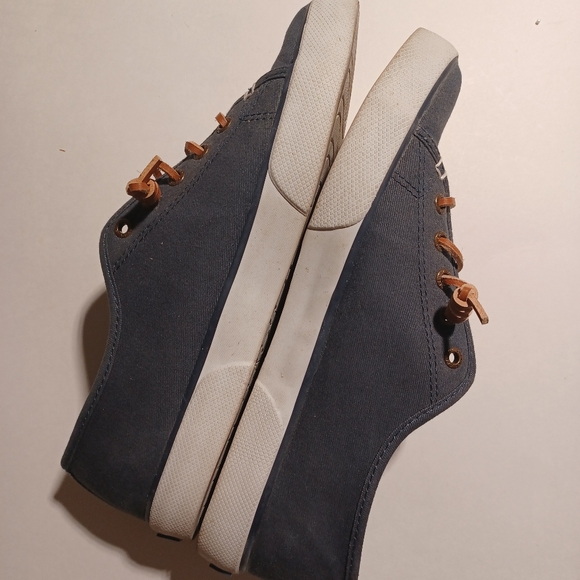 Sperry Navy Canvas Sneakers - Picture 4 of 9